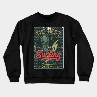 The best surfing California 😎 Crewneck Sweatshirt